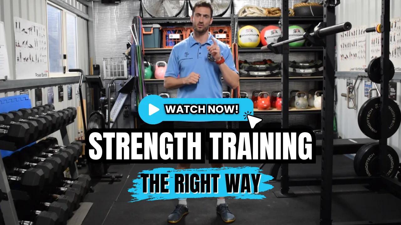 Jesse Fuller strength training coaching session at Fulla SC Bertram
